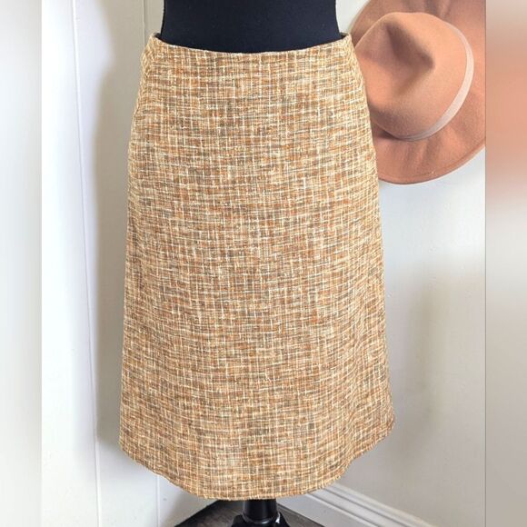 Piazza Sempione 4 Linen Italy Skirt Quiet Luxury Minimalist Preppy Coastal - Picture 1 of 9